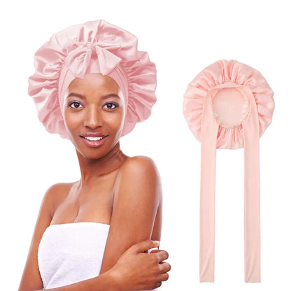 SilkEase Satin Hair Cap – Double-Layer Silk-Like Satin Cap for Hair Protection and Comfort