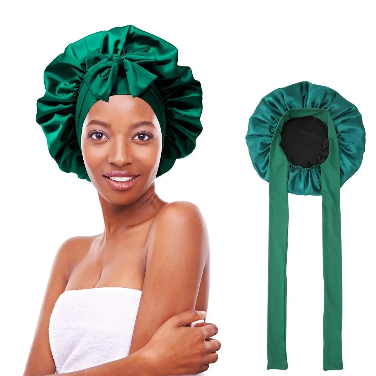 SilkEase Satin Hair Cap – Double-Layer Silk-Like Satin Cap for Hair Protection and Comfort