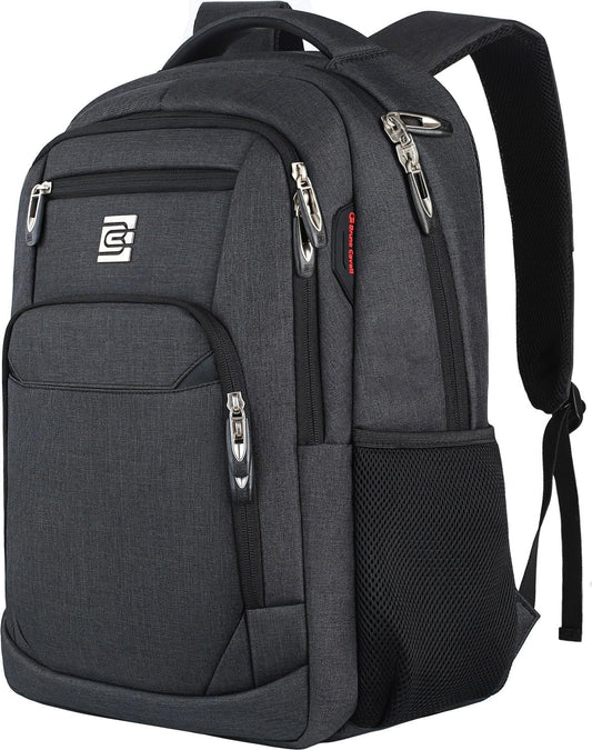 Laptop Backpack,Business Travel anti Theft Slim Durable Laptops Backpack,Water Resistant College Computer Bag for Women & Men Fits 15.6 Inch Laptop and Notebook - Black